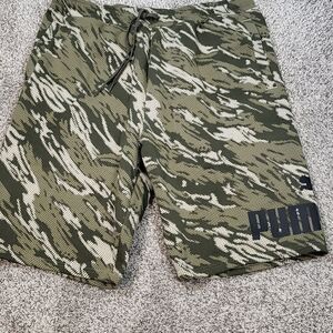 Plus Size Puma Camo Shorts